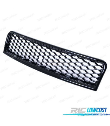 GRELHA FRONTAL AUDI A4 B6 00-04 PRETA BRILHANTE LOOK RS