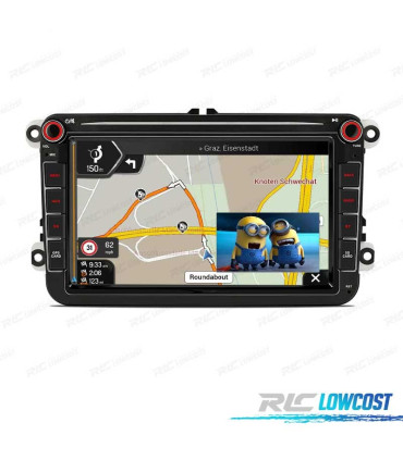 RADIO 8″ GPS ANDROID 11 VOLKSWAGEN VW PARA SEAT SKODA OCTACORE 4GB RAM+64GB ROM