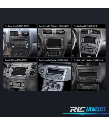 RADIO 8″ GPS ANDROID 11 VOLKSWAGEN VW PARA SEAT SKODA OCTACORE 4GB RAM+64GB ROM