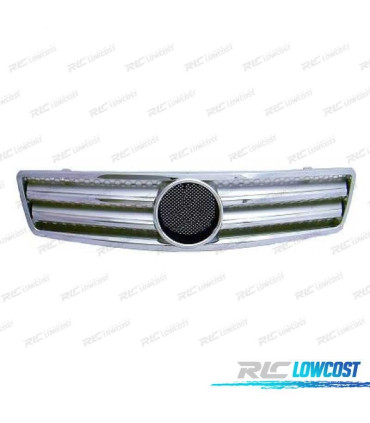GRELHA FRONTAL AMG MERCEDES SL W129 89-98 PRETO CROMADO