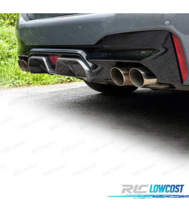DIFUSOR BMW G30 G31 17- LOOK M5 CS PRETO BRILHANTE E CARBONO