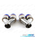 PONTEIRAS DE ESCAPE DUPLA UNIVERSAL 2 INOX TINANIO 89MM