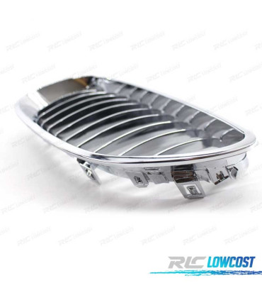 GRELHAS FRONTAIS BMW E60 E61 03-10 CROMADAS