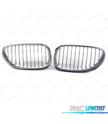 GRELHAS FRONTAIS BMW E60 E61 03-10 CROMADAS