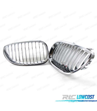 GRELHAS FRONTAIS BMW E60 E61 03-10 CROMADAS