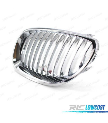 GRELHAS FRONTAIS BMW E60 E61 03-10 CROMADAS
