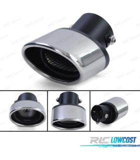 PONTEIRA DE ESCAPE UNIVERSAL INOX OVAL INCLINADO