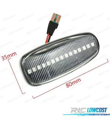 PISCAS LATERAIS LED DINÁMICO MERCEDES R170 R171 W163 W202 W210 W208 W638 FUNDO PRETO