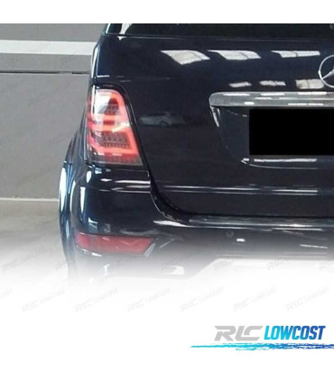 FAROLINS TRASEIROS LED MERCEDES "W164" 09-11 SMOKED FUMADOS ESCURECIDOS