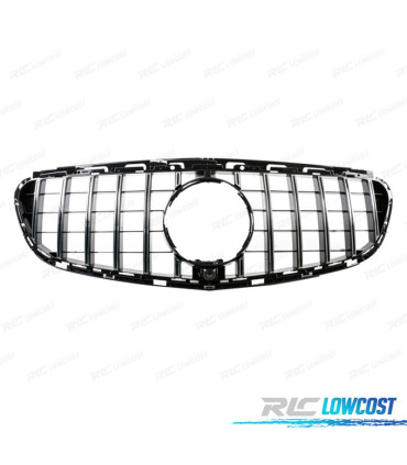 GRELHA MERCEDES CLASE E W212 13-16 LOOK PANAMERICANA GT PRETO BRILHANTE CROMADO