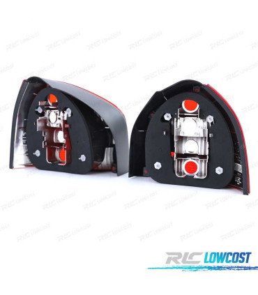 FAROLINS TRASEIROS PARA AUDI A3 96-00 LOOK FACELIFT