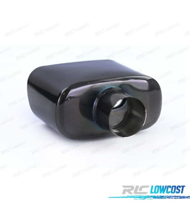 PONTEIRA DE ESCAPE UNIVERSAL EM INOX PRETO