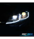 FAROIS VOLKSWAGEN VW GOLF 7 12-17 DRL DINAMICOS PRETO LOOK 7.5 R LINE