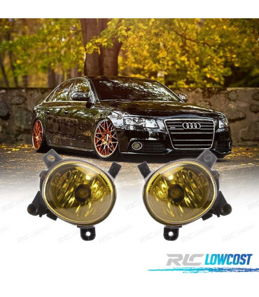 FARÓIS DE NEVOEIRO AMARELOS AUDI VOLKSWAGEN VW 07-15