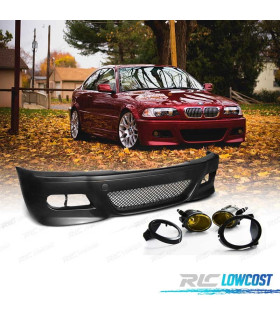 PARA-CHOQUES BMW E46 99-05 LOOK M3 + FAROIS DE NEVOEIRO AMARELOS