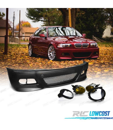 PARA-CHOQUES BMW E46 99-05 LOOK M3 + FAROIS DE NEVOEIRO AMARELOS