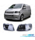 FARÓIS LUZ DIURNA LED VOLKSWAGEN VW T5 03-10 FUNDO PRETO