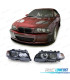 FARÓIS BMW E46 COUPE CABRIO 99-03 ANGEL EYES FUNDO PRETO