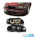 FARÓIS BMW E46 COUPE CABRIO 99-03 ANGEL EYES FUNDO PRETO