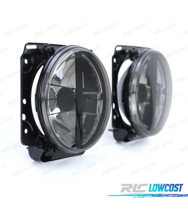 FARÓIS ESCURECIDOS PARA VOLKSWAGEN VW GOLF 2 MKII 83-91 COM CRUZ PRETO