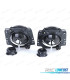 FARÓIS ESCURECIDOS PARA VOLKSWAGEN VW GOLF 2 MKII 83-91 COM CRUZ PRETO