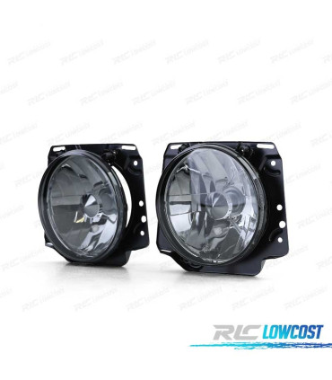FARÓIS VOLKSWAGEN VW GOLF MK2 83-91 FUMADOS COM FUNDO CROMADO