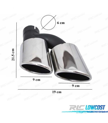 PONTEIRAS DE ESCAPE DUPLAS AUDI LOOK S