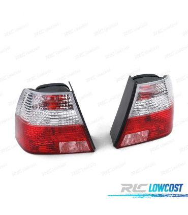 FAROLINS TRASEIROS VOLKSWAGEN VW BORA 98-05 VERMELHO BRANCO