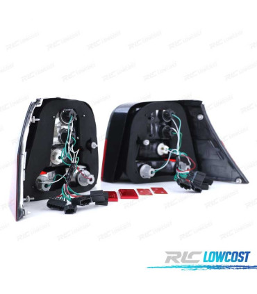 FAROLINS TRASEIROSVOLKSWAGEN VW GOLF 4 VERMELHO ESCURECIDO