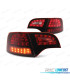 FAROLINS TRASEIROS FULL LED AUDI A4 B7 AVANT 04-08 VERMELHO FUMADO - ESCURECIDO