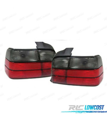 FAROLINS TRASEIROS BMW E36 90-97 ESCURECIDO VERMELHO LOOK M3