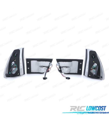 FAROLINS TRASEIROS LED BMW X5 99-03 CROMADO ESCURECIDOS
