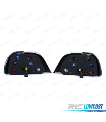 FAROLINS TRASEIROS BMW E38 94-01 VERMELHO BRANCO