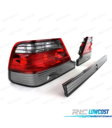 FAROLINS TRASEIROS MERCEDES S W140 94-98 VERMELHO ESCURECIDO