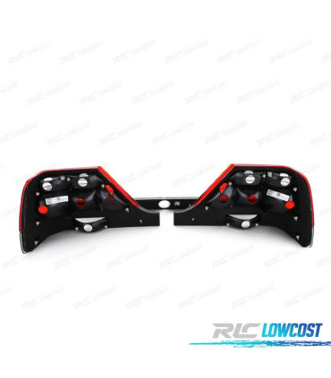 FAROLINS TRASEIROS MERCEDES S W140 94-98 VERMELHO ESCURECIDO