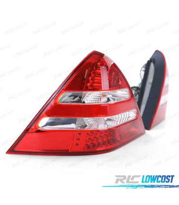FAROLINS LED PARA MERCEDES SLK R170 96-04 VERMELHO BRANCO
