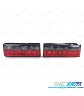 FAROLINS TRASEIROS BMW E30 82-87 VERMELHO PRETO