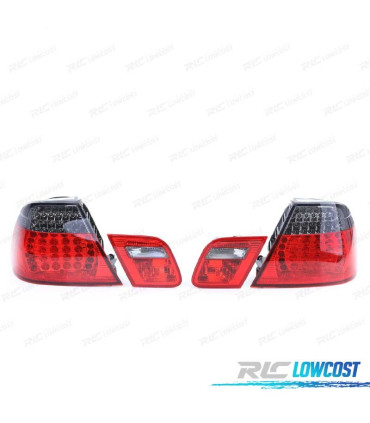 FAROLINS TRASEIROS LED BMW E46 99-03 VERMELHO ESCURECIDO LOOK M3