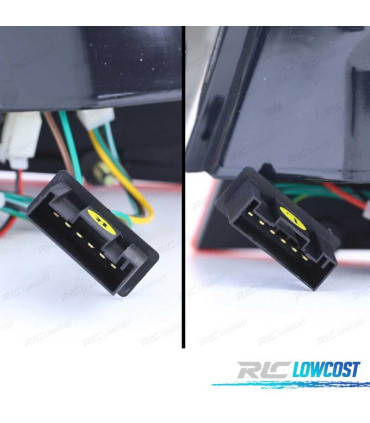 FAROLINS TRASEIROS LED BMW E46 98-01 VERMELHO ESCURECIDO LOOK M3