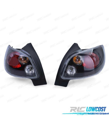 FAROLINS TRASEIROS PEUGEOT 206 98-09 VERMELHO PRETO