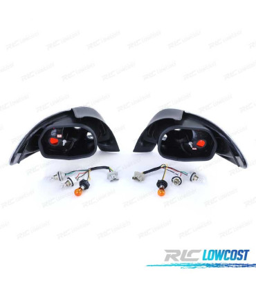FAROLINS TRASEIROS PEUGEOT 206 98-09 VERMELHO PRETO
