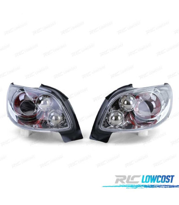 PILOTOS PEUGEOT 206 CC 98-09 FUNDO CROMADO