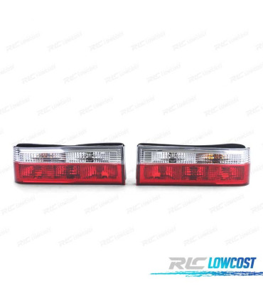 FAROLINS TRASEIROS E30 82-87 E30 CABRIO 82-90 VERMELHO BRANCO