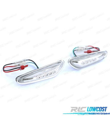 PISCAS LATERAIS BMW E46 01-05 LATERALES LED CROMADO