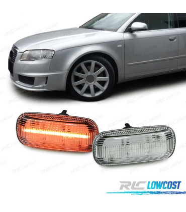 INDICADORES LATERAIS AUDI A4 B6 00-04 A4 B7 04-08 LED CLARO