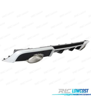 DIFUSOR PARACHOQUES TRASEIRO AUDI A3 8V 12-16 LOOK RS3 + PONTEIRAS