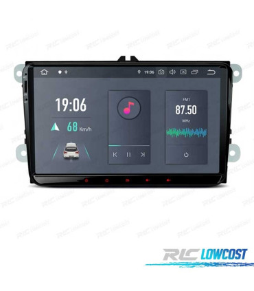 RADIO 9″ GPS ANDROID 11 VOLKSWAGEN VW PARA SEAT SKODA HEXA-CORE 4GB RAM+64GB ROM