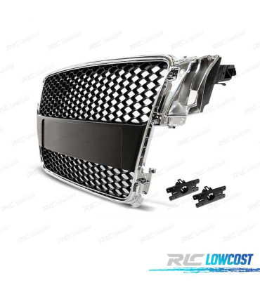 GRELHA AUDI A5 07-11 LOOK RS PRATA