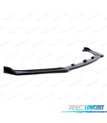 SPOILER FRONTAL AUDI A4 B9 SEDÁN AVANT 15-19 PRETO BRILHANTE ABS
