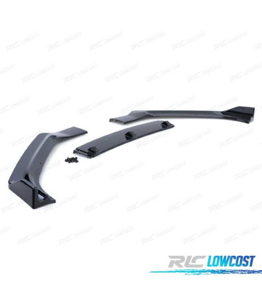 SPOILER FRONTAL AUDI A4 B9 SEDÁN AVANT 15-19 PRETO BRILHANTE ABS
